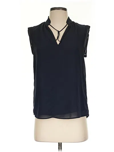 Pre-owned H&m Sleeveless Blouse In Blue