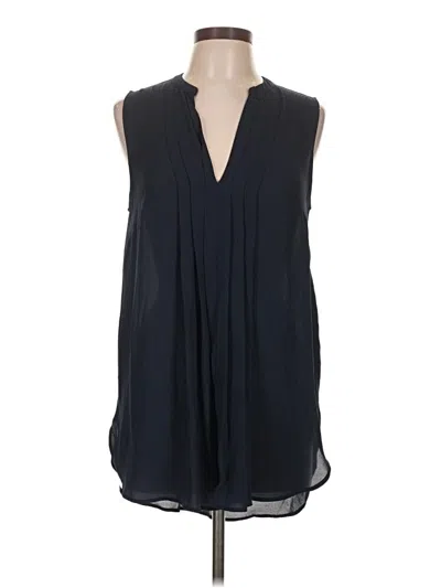 Pre-owned H&m Sleeveless Blouse In Blue