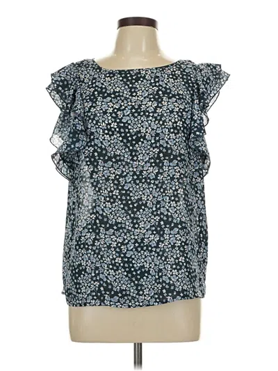 Pre-owned H&m Sleeveless Blouse In Blue