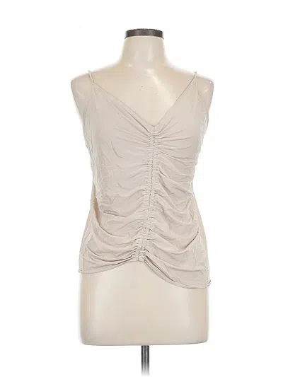 Pre-owned H&m Sleeveless Blouse In Brown