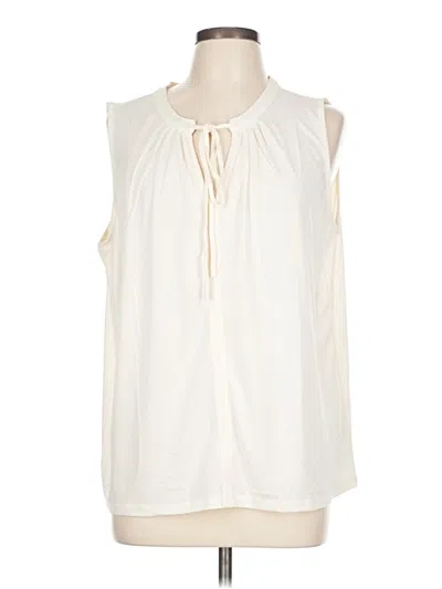 Pre-owned H&m Sleeveless Blouse In Brown