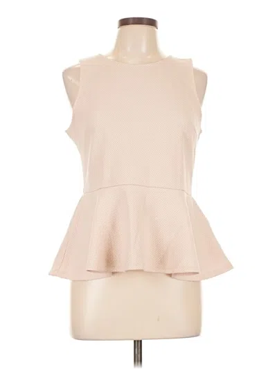 Pre-owned H&m Sleeveless Blouse In Brown