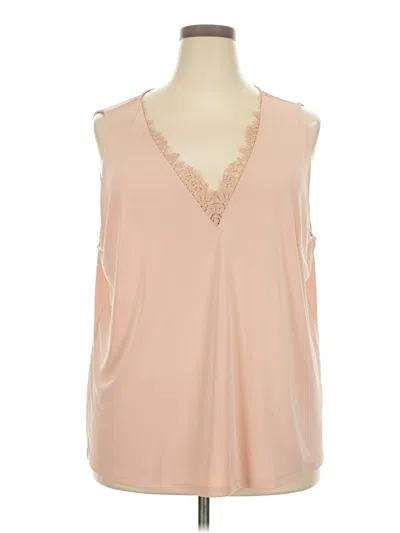 Pre-owned H&m Sleeveless Blouse In Brown