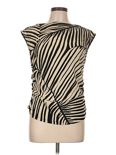 Pre-owned H&m Sleeveless Blouse In Gold