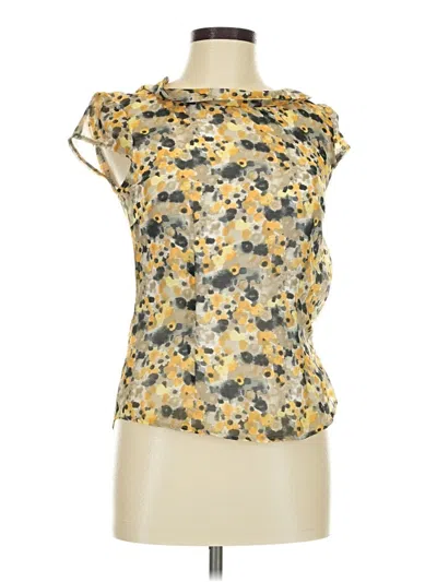 Pre-owned H&m Sleeveless Blouse In Gold