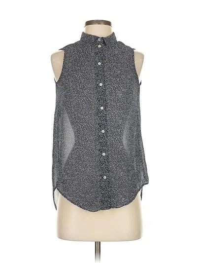 Pre-owned H&m Sleeveless Blouse In Gray