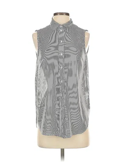 Pre-owned H&m Sleeveless Blouse In Gray
