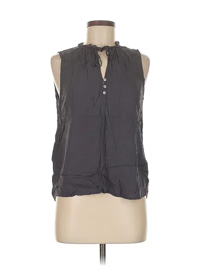 Pre-owned H&m Sleeveless Blouse In Gray