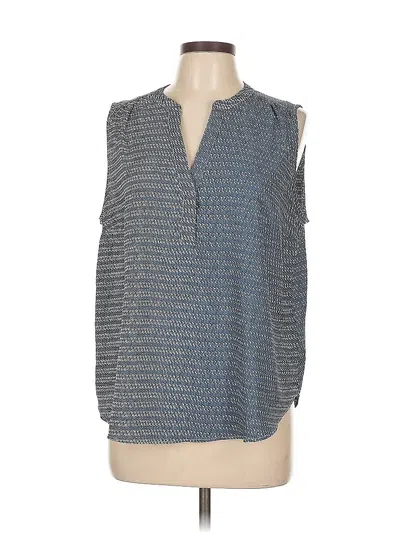 Pre-owned H&m Sleeveless Blouse In Gray