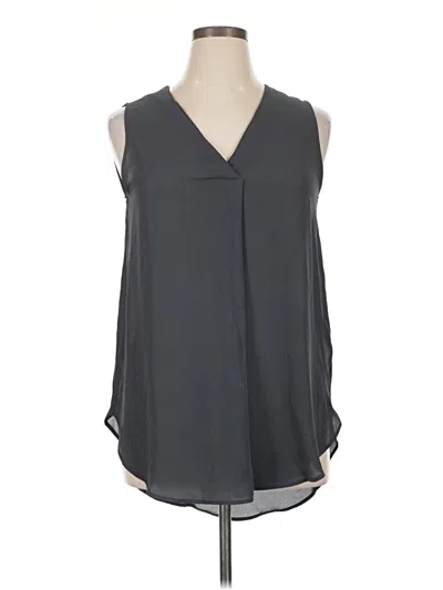 Pre-owned H&m Sleeveless Blouse In Gray