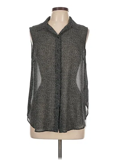 Pre-owned H&m Sleeveless Blouse In Gray
