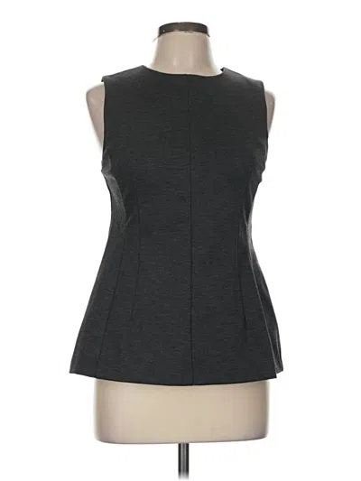 Pre-owned H&m Sleeveless Blouse In Gray