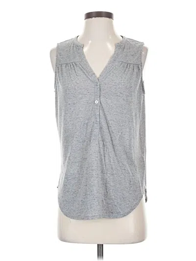 Pre-owned H&m Sleeveless Blouse In Gray