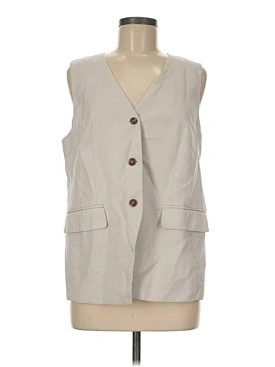 Pre-owned H&m Sleeveless Blouse In Gray