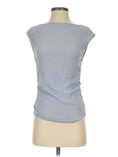 Pre-owned H&m Sleeveless Blouse In Gray