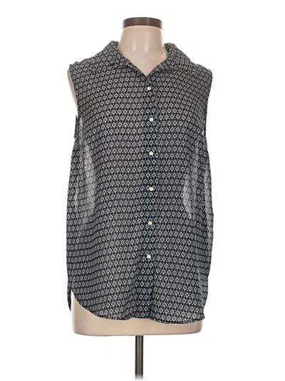 Pre-owned H&m Sleeveless Blouse In Gray