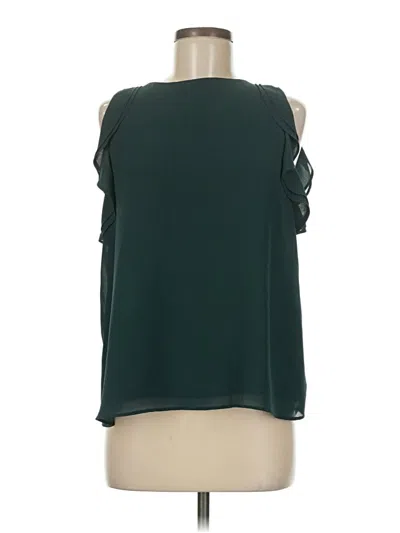 Pre-owned H&m Sleeveless Blouse In Green