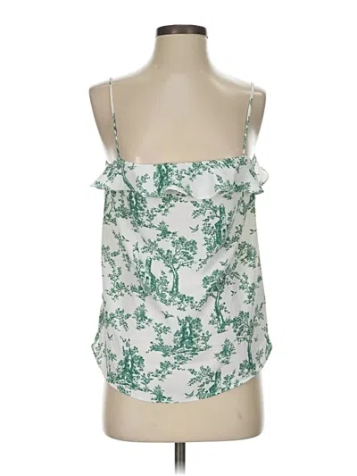 Pre-owned H&m Sleeveless Blouse In Green