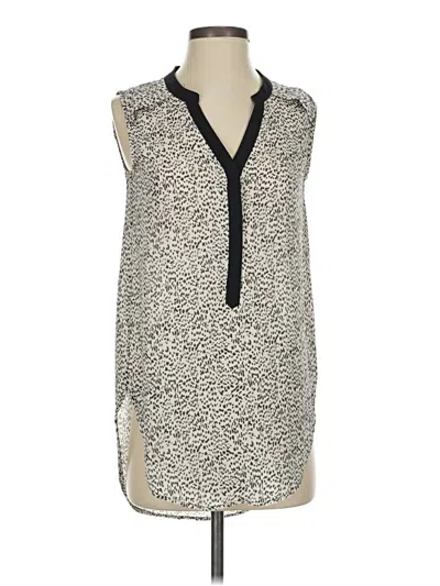 Pre-owned H&m Sleeveless Blouse In Ivory