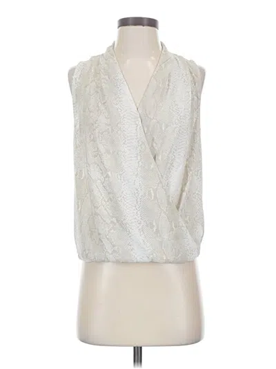 Pre-owned H&m Sleeveless Blouse In Ivory