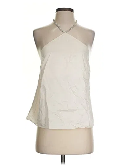 Pre-owned H&m Sleeveless Blouse In Ivory