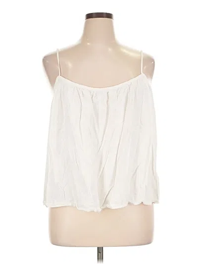 Pre-owned H&m Sleeveless Blouse In Ivory