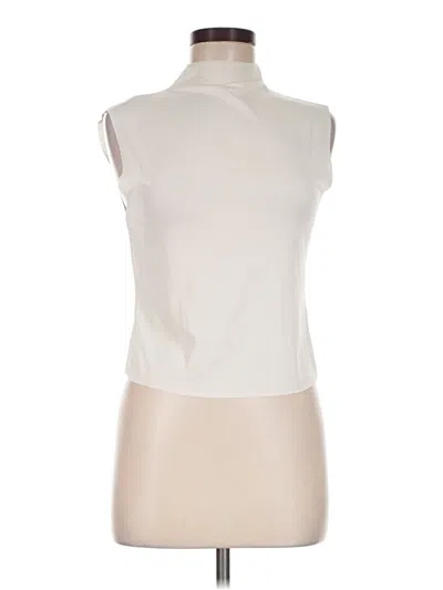 Pre-owned H&m Sleeveless Blouse In Ivory