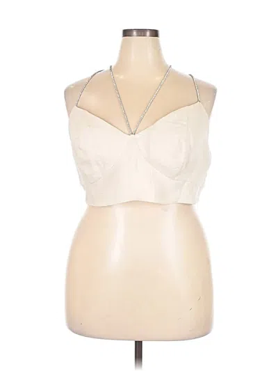 H&m Sleeveless Blouse In Neutral