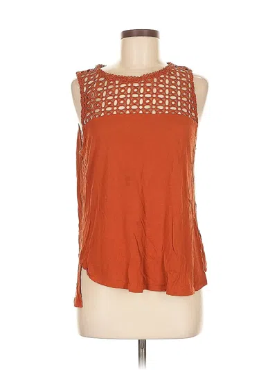 Pre-owned H&m Sleeveless Blouse In Orange