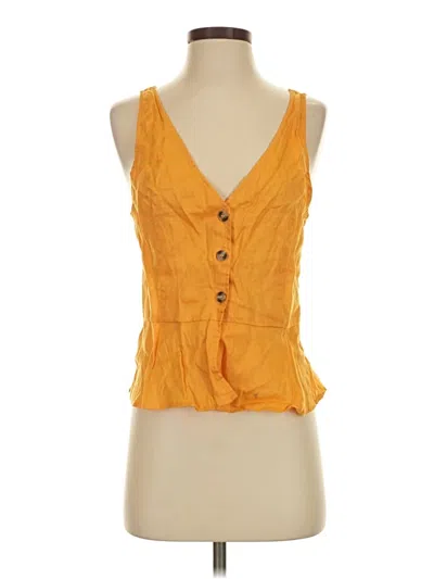 H&m Sleeveless Blouse In Orange