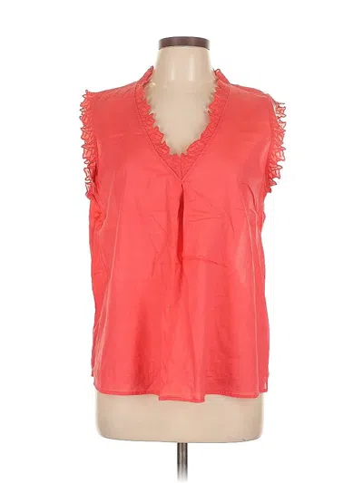 Pre-owned H&m Sleeveless Blouse In Red
