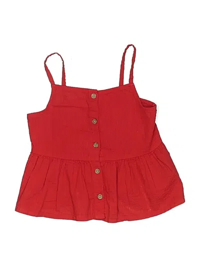 Pre-owned H&m Kids' Sleeveless Blouse In Red