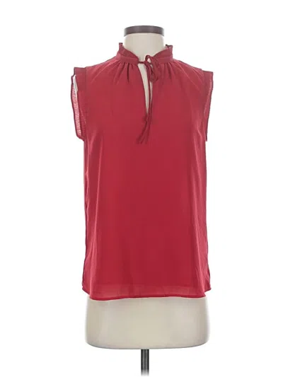 Pre-owned H&m Sleeveless Blouse In Red