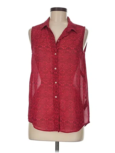 Pre-owned H&m Sleeveless Blouse In Red