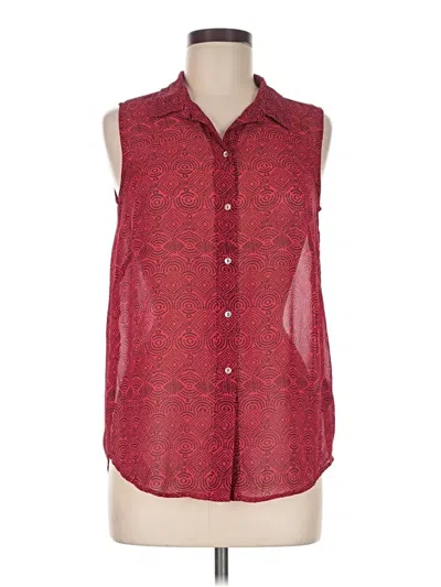 Pre-owned H&m Sleeveless Blouse In Red
