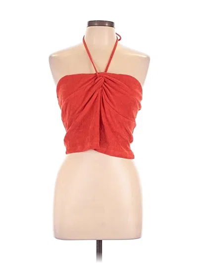Pre-owned H&m Sleeveless Blouse In Red