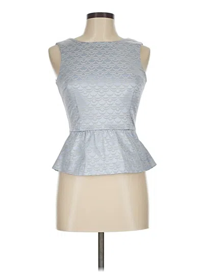 Pre-owned H&m Sleeveless Blouse In Silver