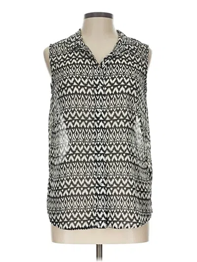 H&m Sleeveless Blouse In Silver