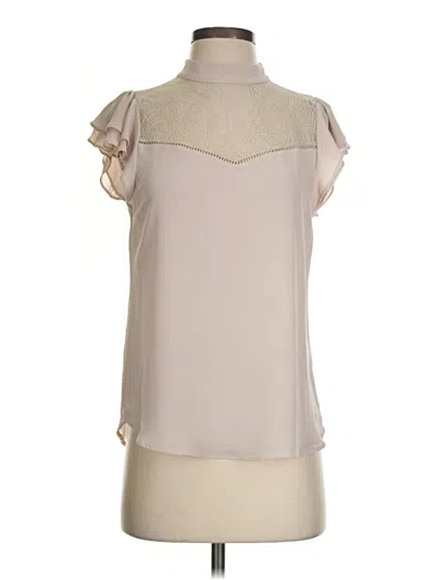 Pre-owned H&m Sleeveless Blouse In Tan