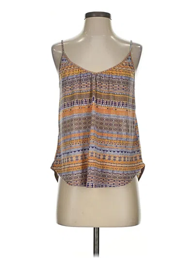Pre-owned H&m Sleeveless Blouse In Tan