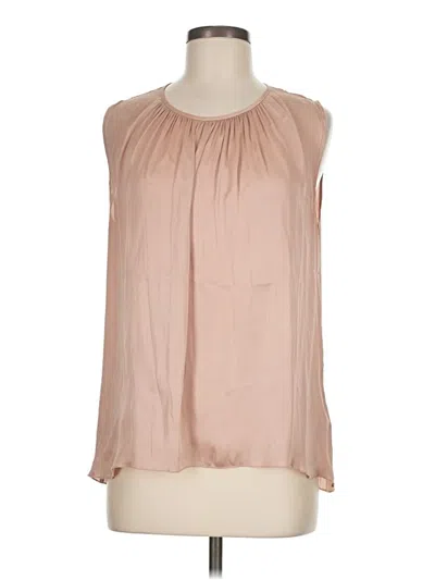 Pre-owned H&m Sleeveless Blouse In Tan