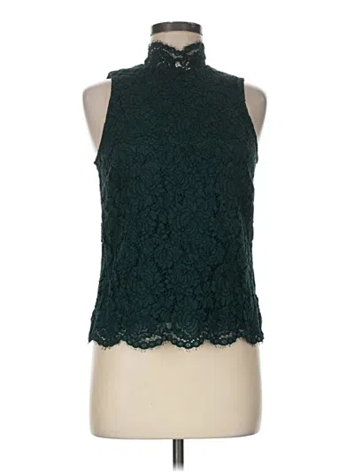 Pre-owned H&m Sleeveless Blouse In Teal
