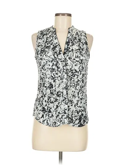 Pre-owned H&m Sleeveless Blouse In White