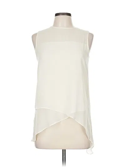 Pre-owned H&m Sleeveless Blouse In White
