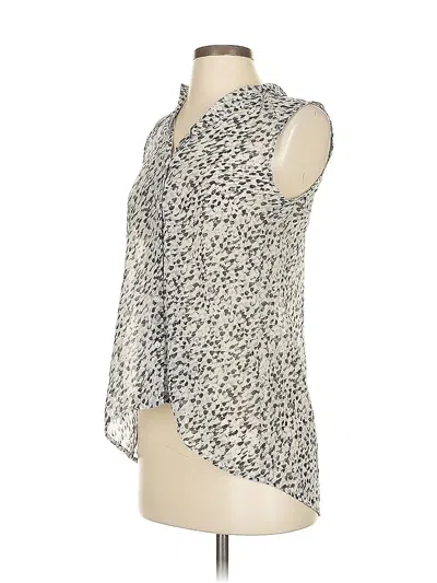 Pre-owned H&m Sleeveless Blouse In White