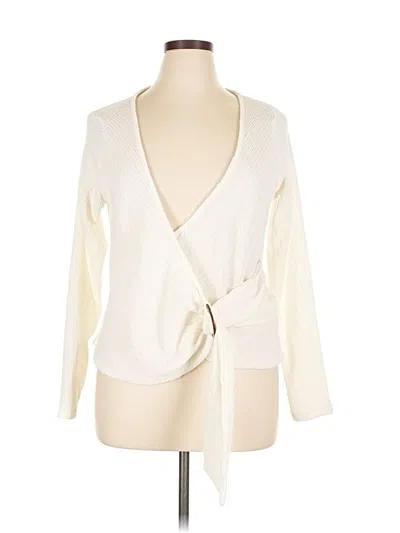 Pre-owned H&m Sleeveless Blouse In White