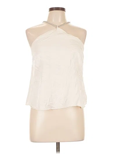 Pre-owned H&m Sleeveless Blouse In White