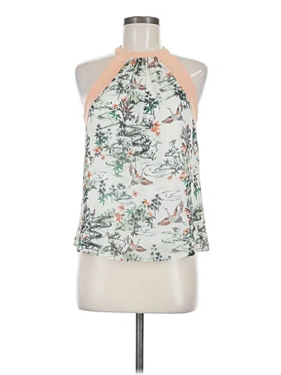 Pre-owned H&m Sleeveless Blouse In White