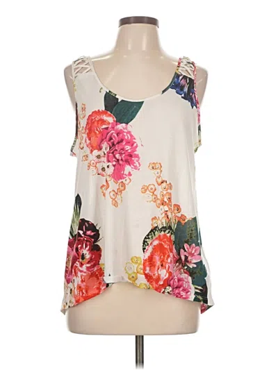 Pre-owned H&m Sleeveless Blouse In White