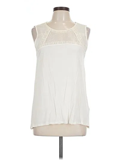 Pre-owned H&m Sleeveless Blouse In White